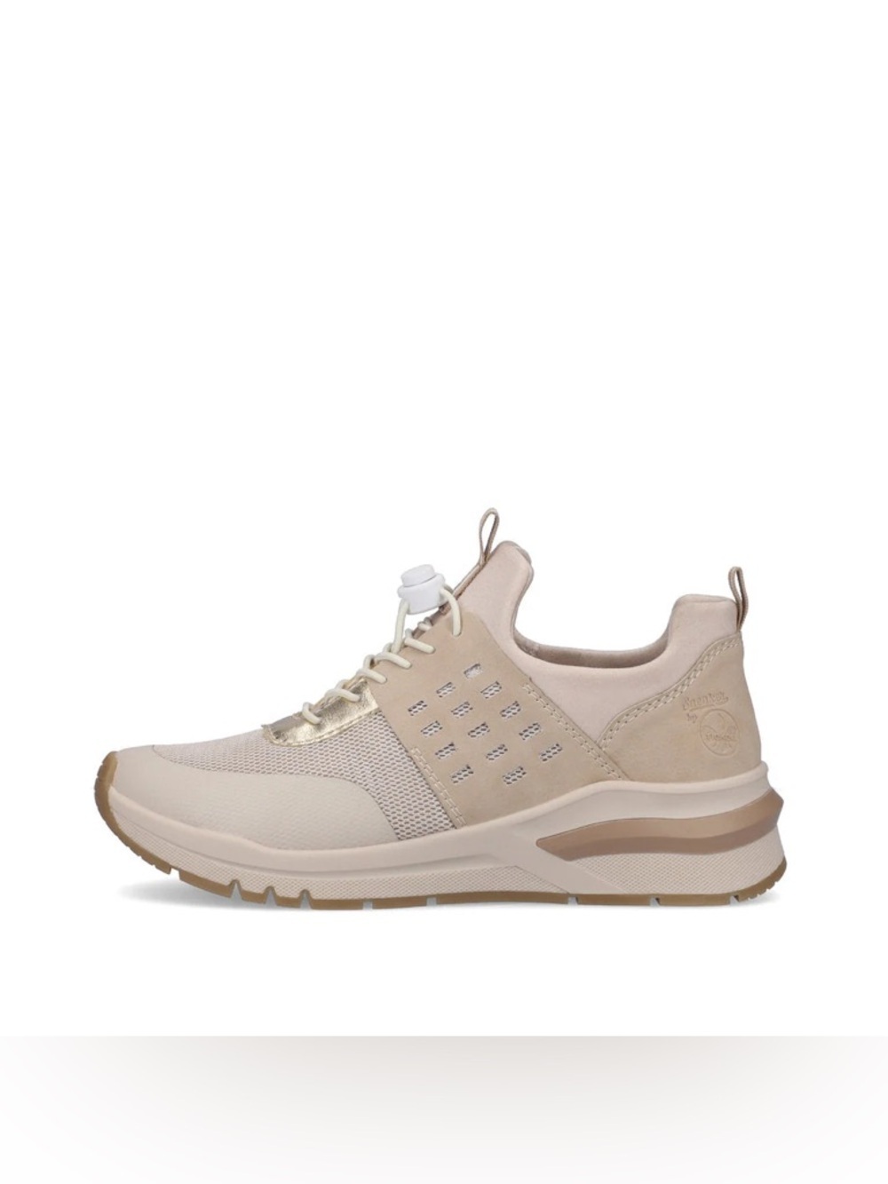 Rieker Antistress Beige Kombi Slip On Mesh Sneaker Shoes Women's Sz 9.5” / 41